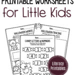 Printableracy Halloween Preschool Worksheets Reading Numbers