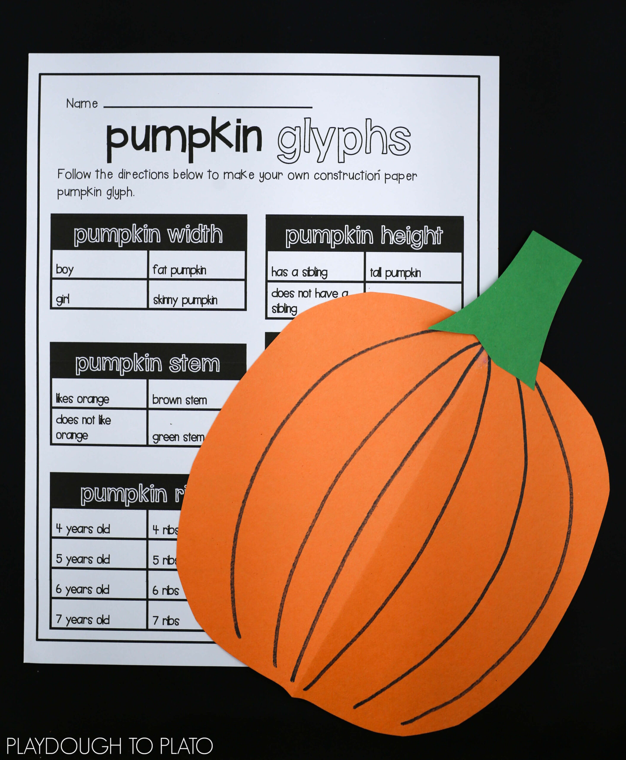 Pumpkin Activity Packet - Playdough To Plato