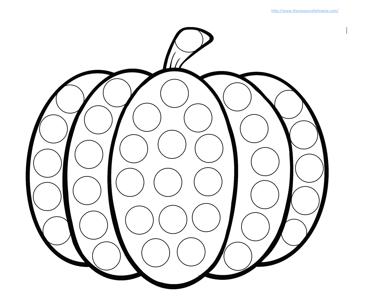 Pumpkin Do A Dot Worksheet | Pumpkin Printable, Do A Dot