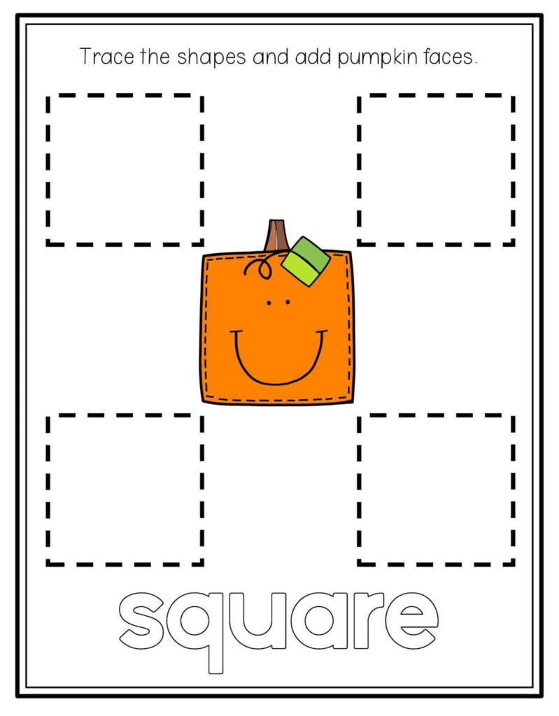 Pumpkin Shape Tracing   Preschool Mom