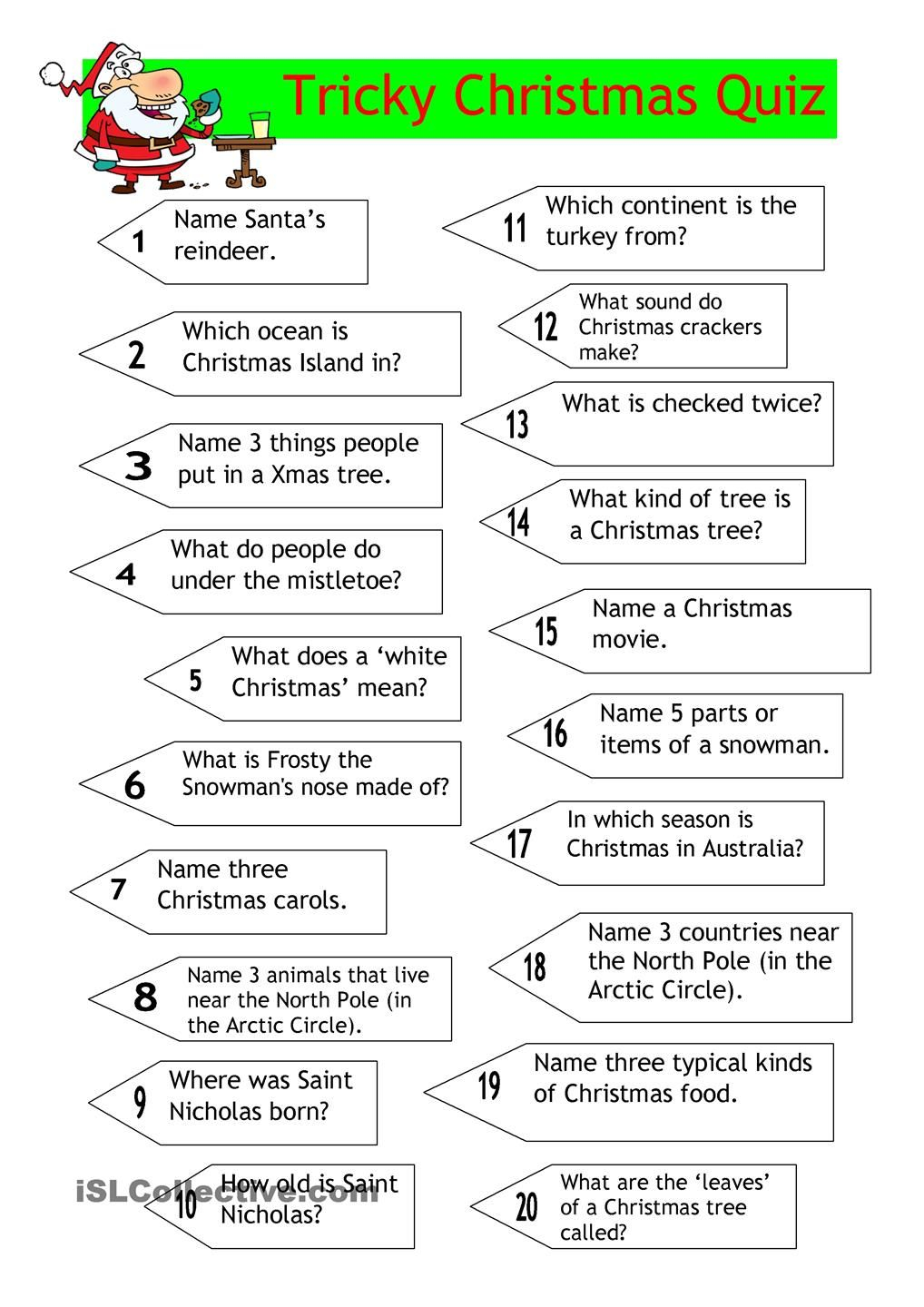 Quiz - Tricky Christmas Quiz | Christmas Trivia, Christmas