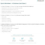 Quiz & Worksheet   A Christmas Carol Stave 2 | Study