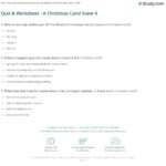 Quiz & Worksheet   A Christmas Carol Stave 4 | Study