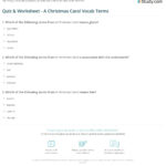Quiz & Worksheet   A Christmas Carol Vocab Terms | Study