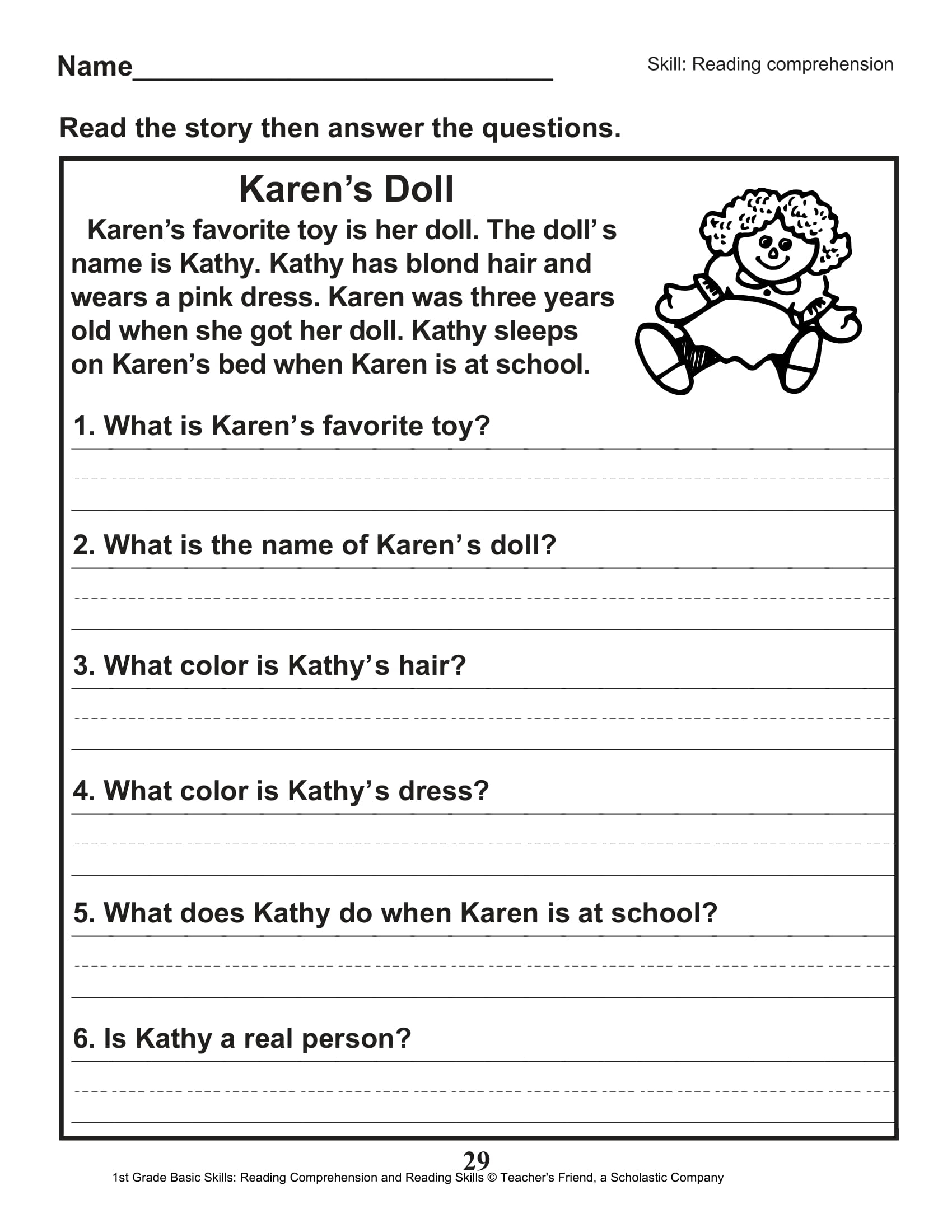 Halloween Reading Comprehension Worksheets For First Grade AlphabetWorksheetsFree