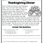 Reading Comprehension Passages And Questions For November