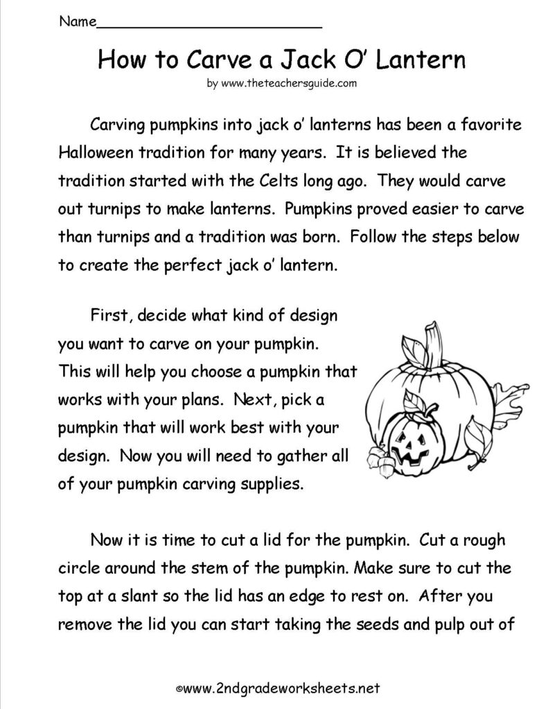 Reading Informational Text Worksheets | Halloween Worksheets