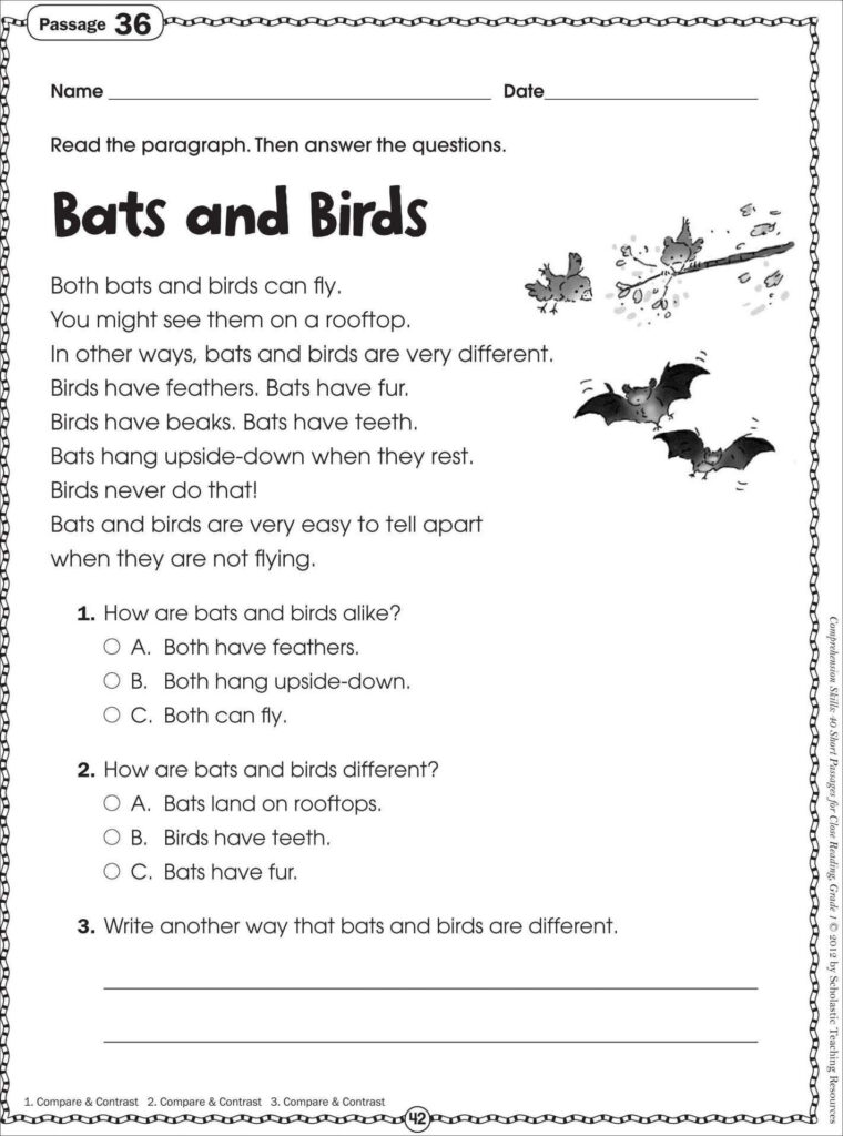 Reading Worksheets 5Th Grade Reading Prehension Worksheets