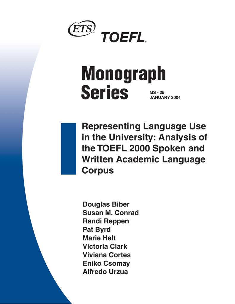 Representing Language Use In The University