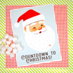 Santa Christmas Countdown Printable   Happiness Is Homemade