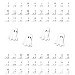 Scary Addition And Subtraction With Single Digit Numbers (A)