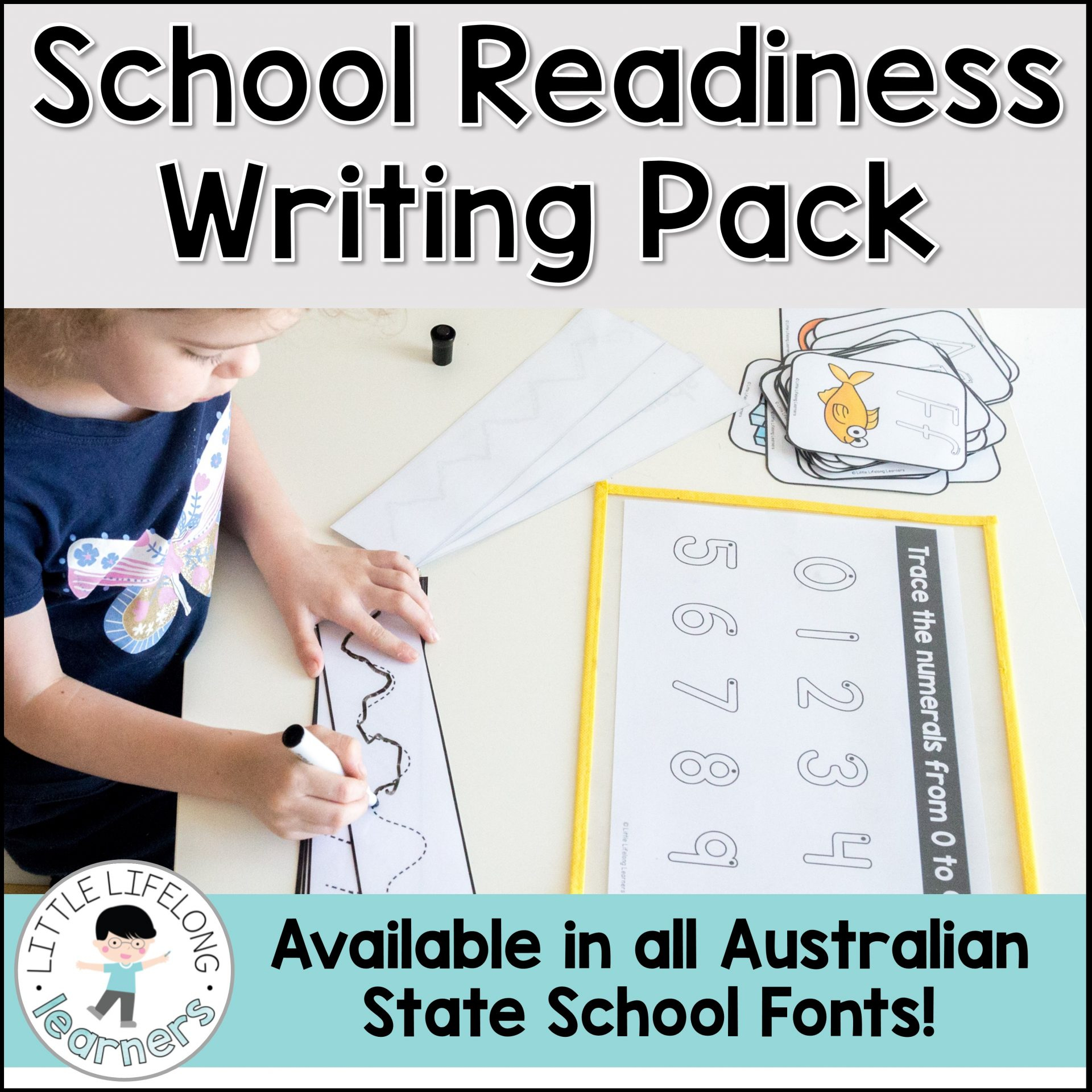 School Readiness Writing Pack within Name Tracing Nsw Font