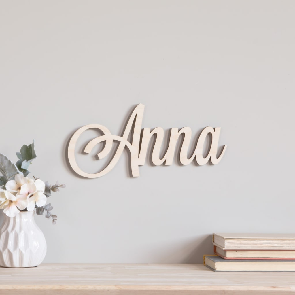 Script Wood Letters - Cursive Wood Letters | Craftcuts