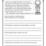 Second Grade Reading Comprehension Passages And Questions