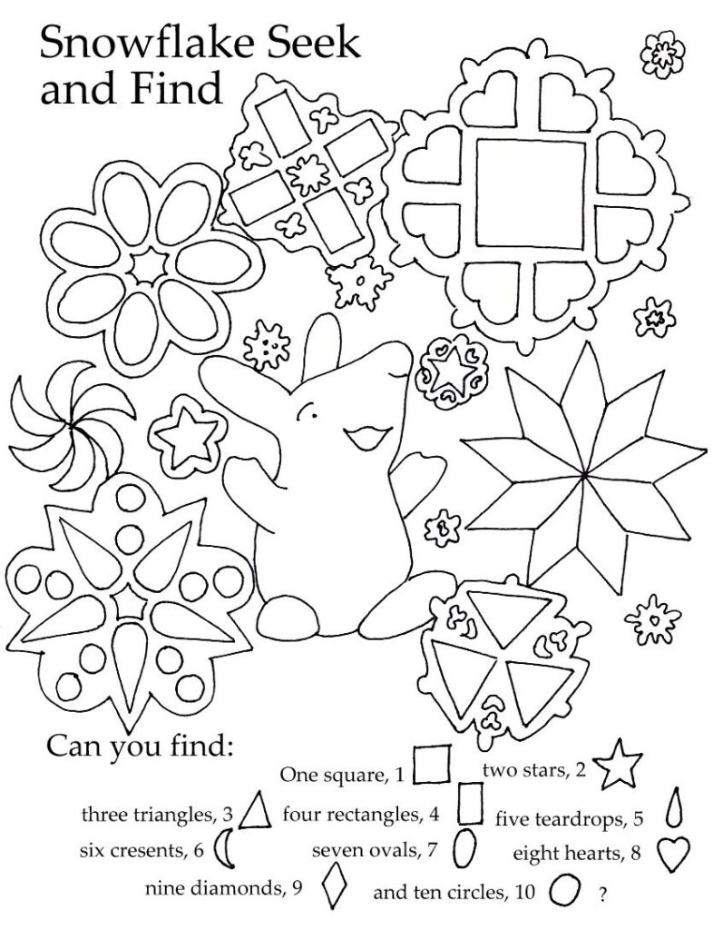 Seek And Finds | Shapes Worksheet Kindergarten, Preschool