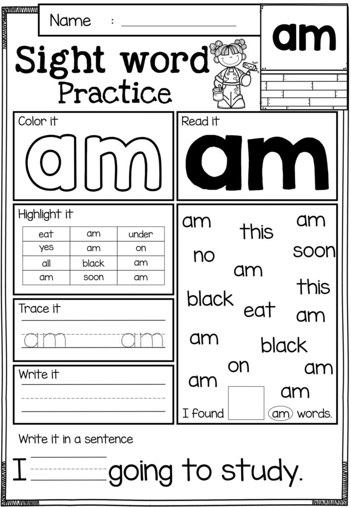 Sight Word Sheets – Benchwarmerspodcast