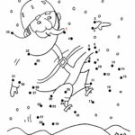 Snowboarding Santa Dot To Dot | Jul Matematik, Malebøger