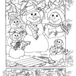Snowman Hidden Picture Puzzle For Christmas! | Hidden