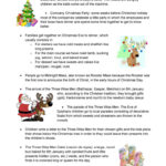 Spanish Christmas Traditions   English Esl Worksheets For