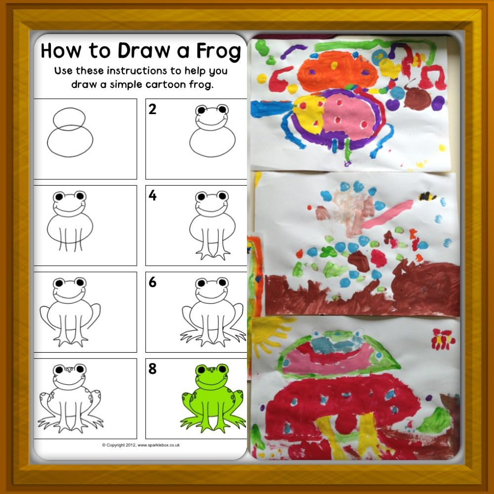 Sparklebox How To Draw A Frog Pdf And My Children&amp;#039;s Work In