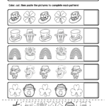 St. Patrick's Day Ab Pattern Worksheets | 5 Pages | Ab