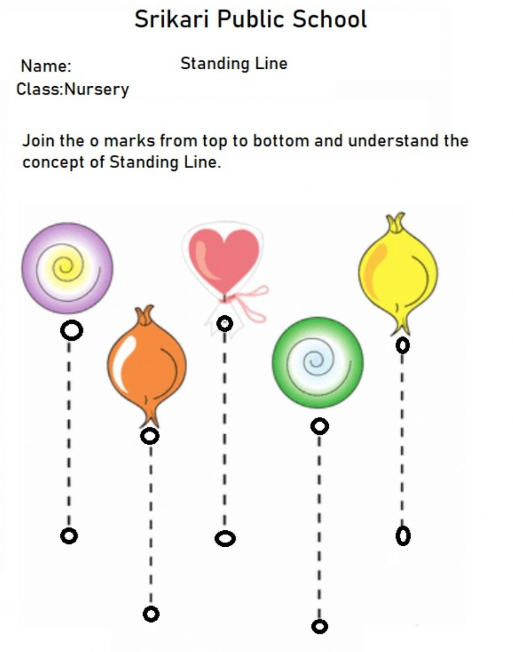 Standing Lines Worksheet