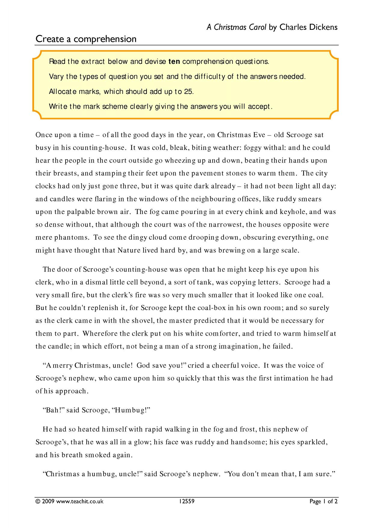 Stave Three Of A Christmas Carol Questions | Vqvpqq