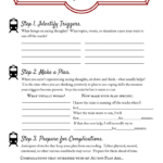 Stop The Train Action Plan (2) | Therapy Worksheets, Coping