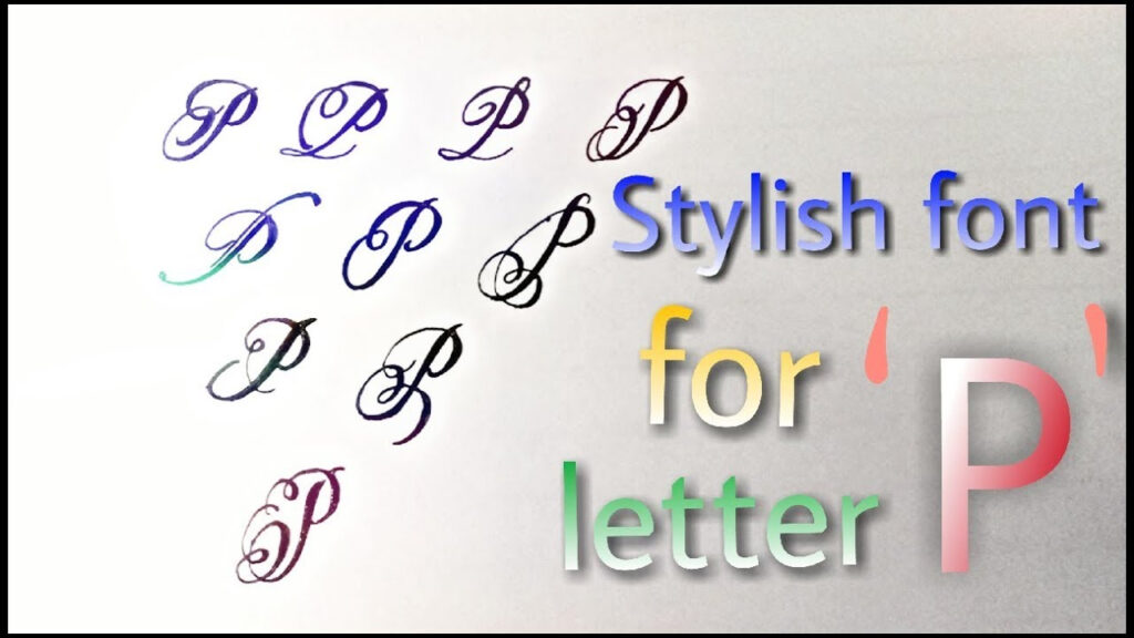 Stylish Font For Letter 'p' || How To Improve Your Handwriting