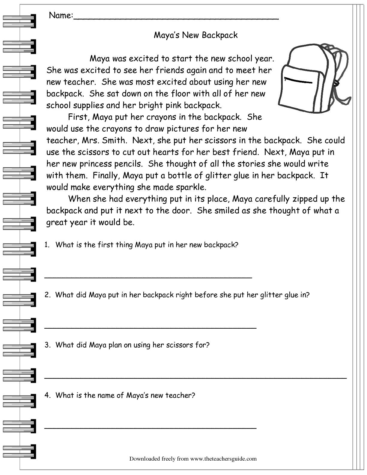 Super Teacher Worksheets Adjectives Answers