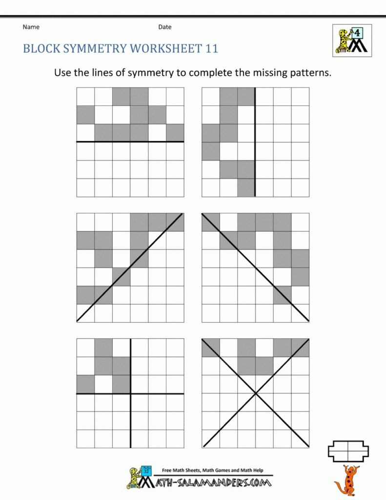 Symmetry Worksheet