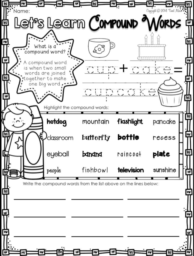 Teach Your Students All About Compound Words With This No