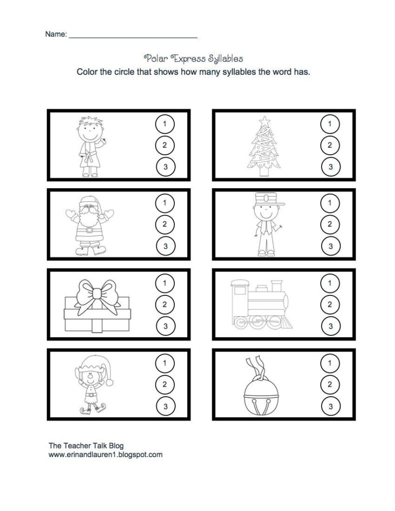 Teacher Talk: Polar Express Syllables | Polar Express