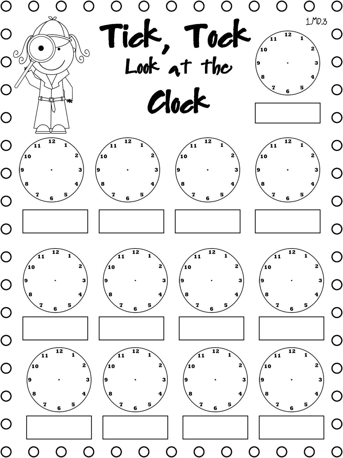 Telling Time Freebie. Use This Throughout The Day. When A