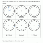 Telling Time Worksheets   O'clock And Half Past