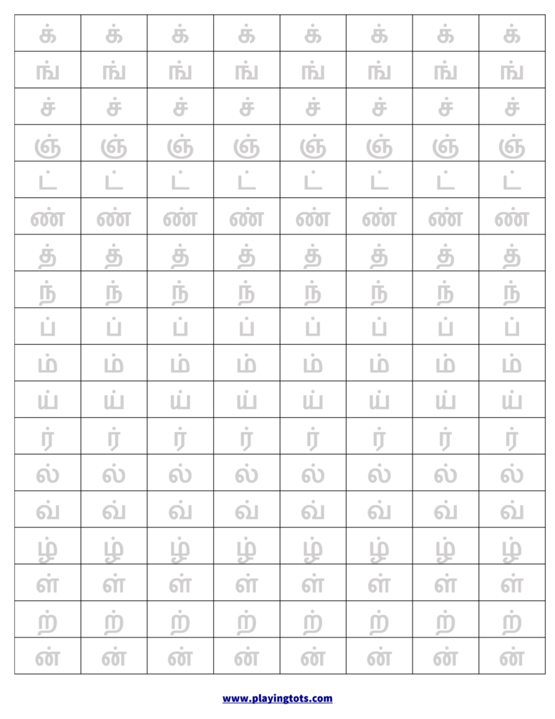 Gujarati Alphabet Tracing Worksheets | AlphabetWorksheetsFree.com