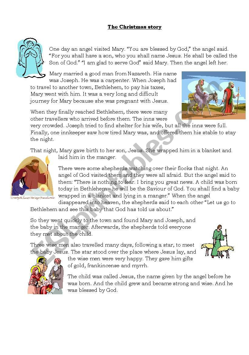 The Christmas Story Worksheet AlphabetWorksheetsFree the-christmas-story-worksheet-alphabetworksheetsfree