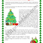 The Christmas Tree Legend / 2 Pages   Esl Worksheetswissprof