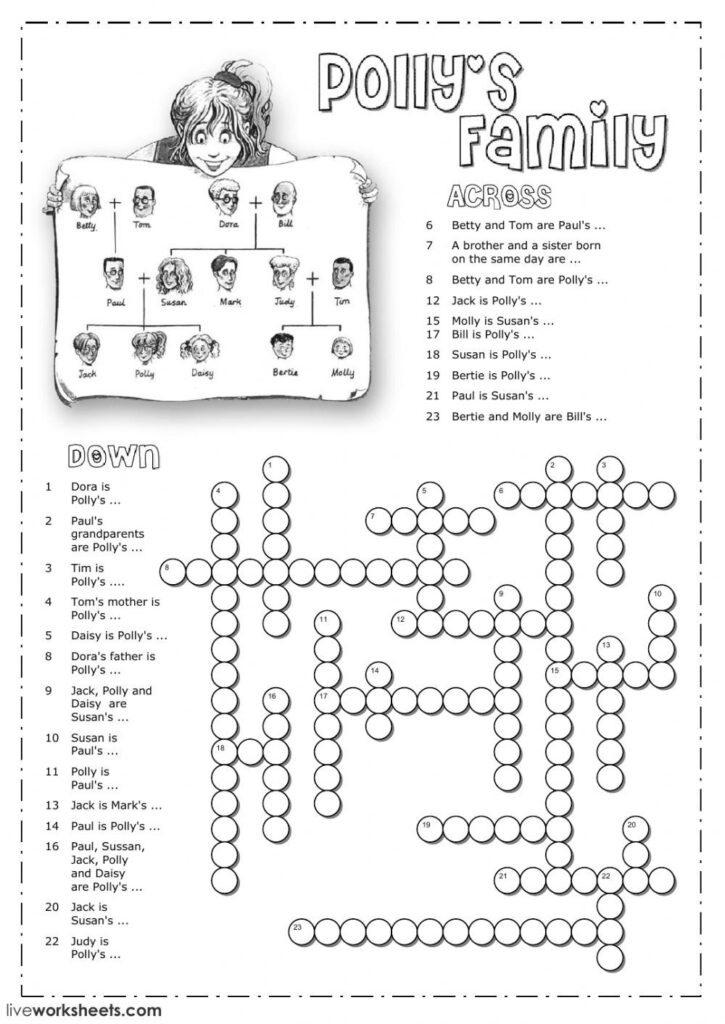 The Family Interactive And Downloadable Worksheet. You Can
