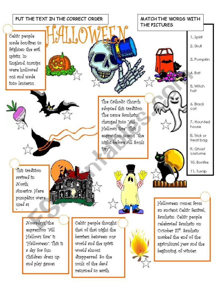 The History Of Halloween   Esl Worksheetmament