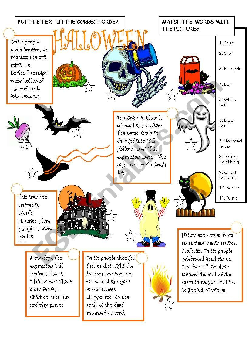 The History Of Halloween - Esl Worksheetmament