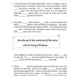 The Legend Of King Arthur   English Esl Worksheets For