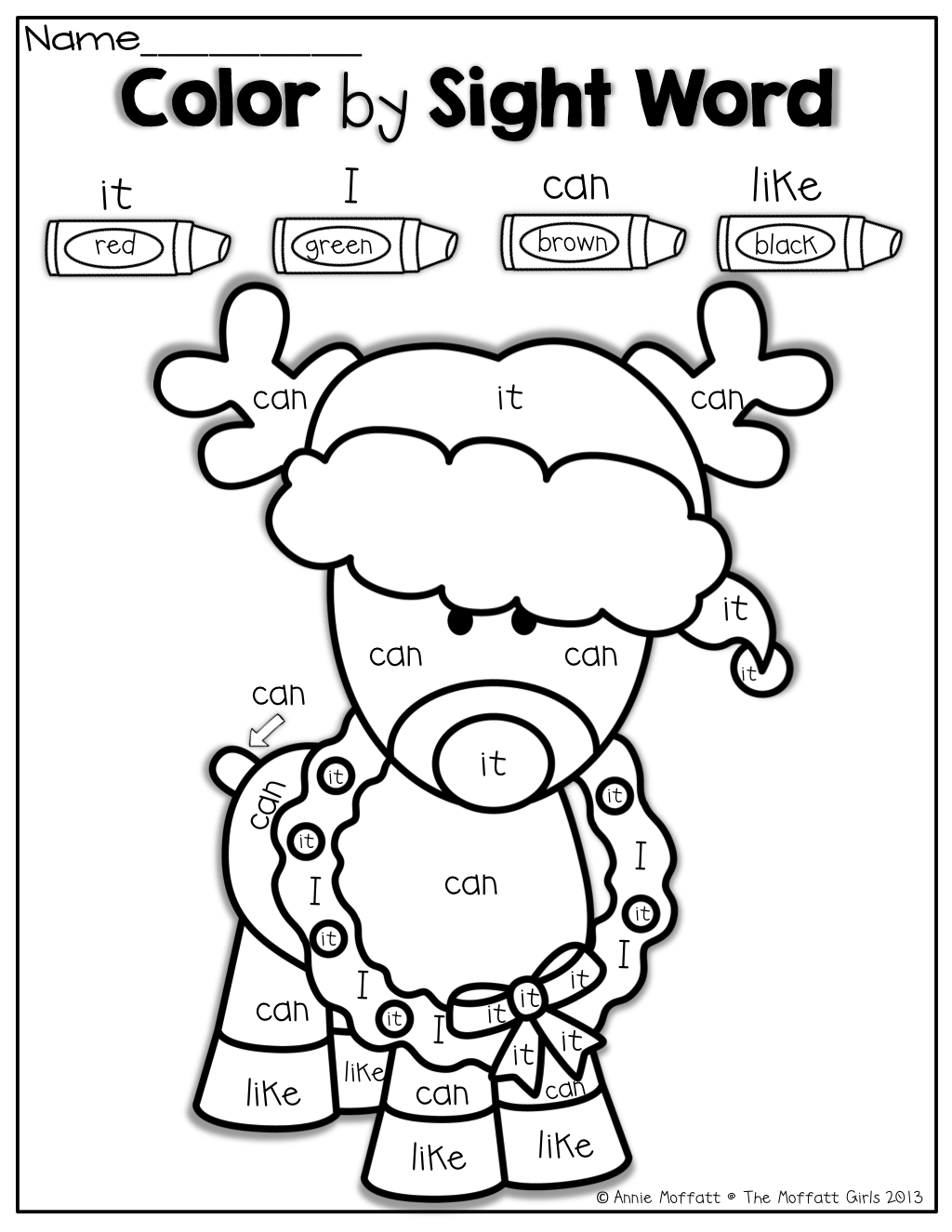 christmas-sight-word-worksheets-for-kindergarten