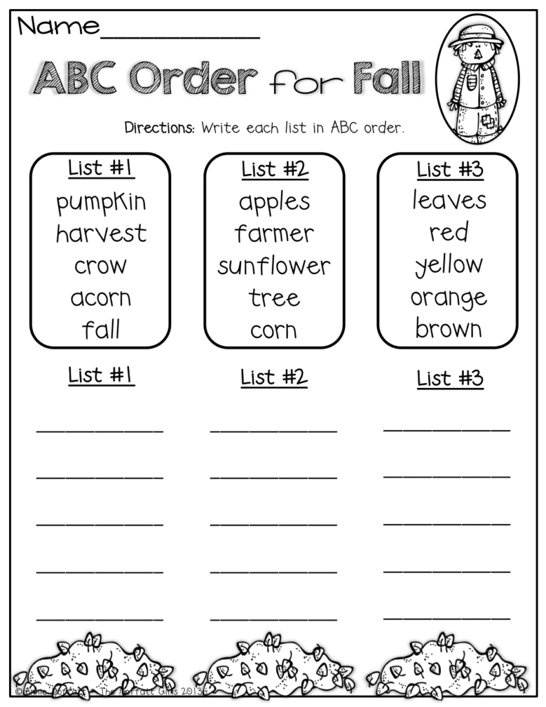 The Moffatt Girls: Fall Math And Literacy Packet (1St Grade