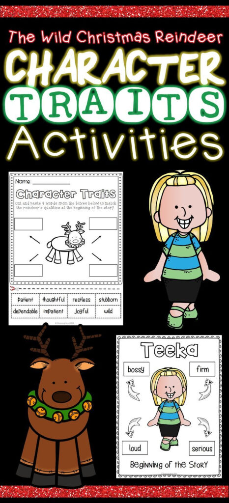 The Wild Christmas Reindeer  Character Trait Activities