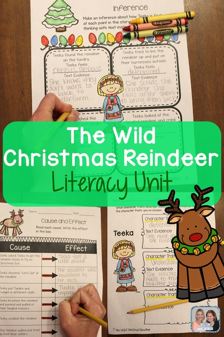 The Wild Christmas Reindeer Mini Literacy Unit Aligned With