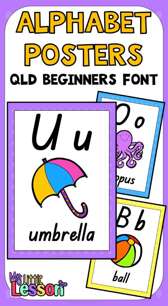 These Alphabet Posters Qld Beginners Font Have Been Created These Alphabet Posters Qld Beginners Font Have Been Created