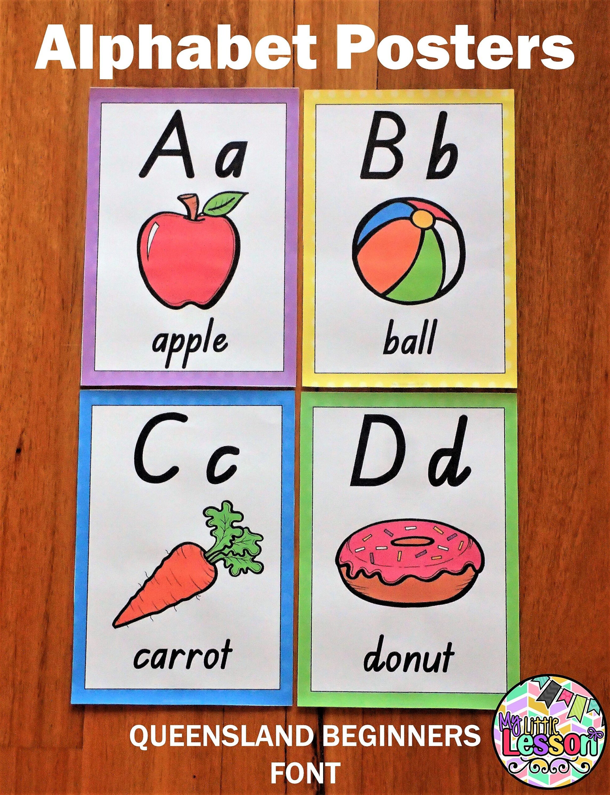 Queensland Cursive Alphabet Posters