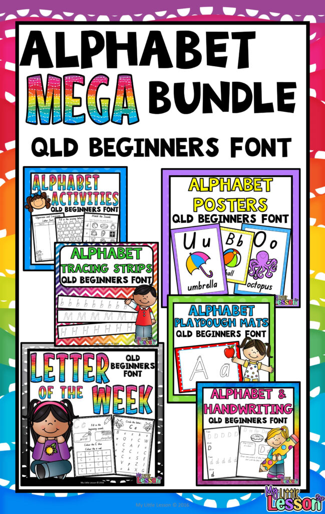 This Alphabet Mega Bundle Qld Beginners Font Includes A This Alphabet Mega Bundle Qld Beginners Font Includes A
