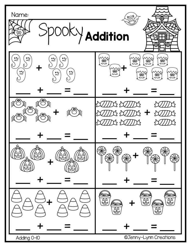 This Fun Halloween Addition Packet Will Have Your Students